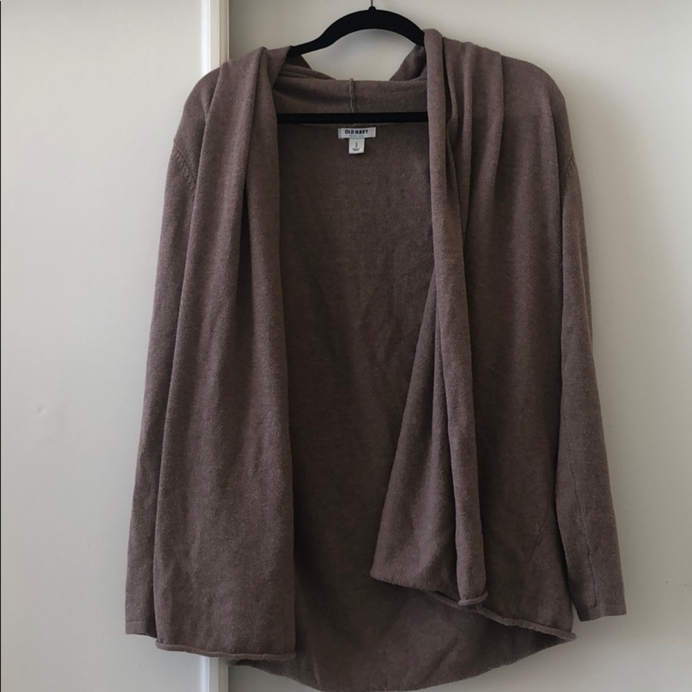 Old Navy Tan/Brown Open Front Cardigan